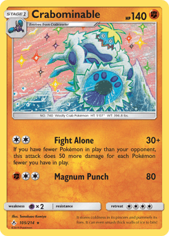 Crabominable 105/214 — Unbroken Bonds