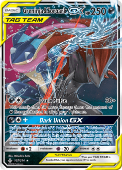 Greninja & Zoroark-GX 107/214 — Unbroken Bonds