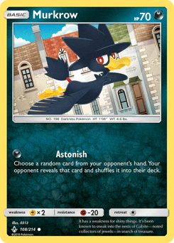 Murkrow 108/214 — Unbroken Bonds