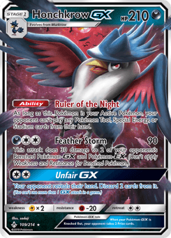 Honchkrow-GX 109/214 — Unbroken Bonds