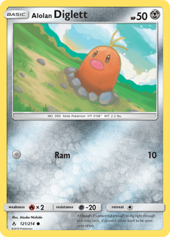 Alolan Diglett 121/214 — Unbroken Bonds
