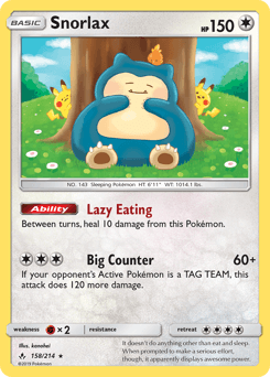 Snorlax 158/214 — Unbroken Bonds