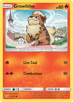 Growlithe 21/214 — Unbroken Bonds