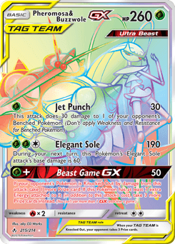 Pheromosa & Buzzwole-GX 215/214 — Unbroken Bonds
