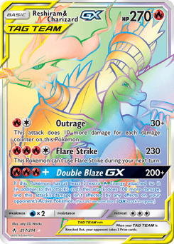 Reshiram & Charizard-GX 217/214 — Unbroken Bonds