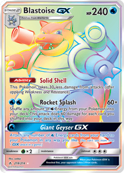 Blastoise-GX 218/214 — Unbroken Bonds