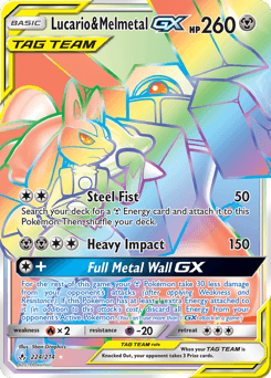 Lucario & Melmetal-GX 224/214 — Unbroken Bonds