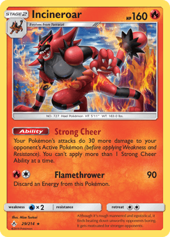 Incineroar 29/214 — Unbroken Bonds