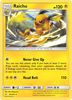 Raichu 55/214 — Unbroken Bonds