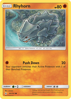 Rhyhorn 92/214 — Unbroken Bonds
