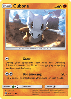Cubone 105/236 — Unified Minds