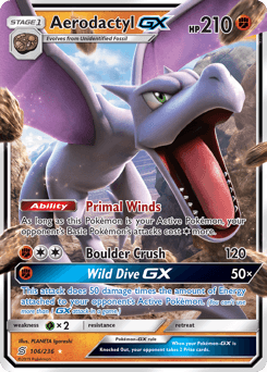 Aerodactyl-GX 106/236 — Unified Minds