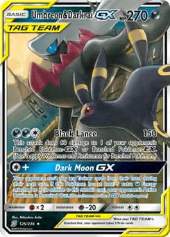 Umbreon & Darkrai-GX 125/236 — Unified Minds