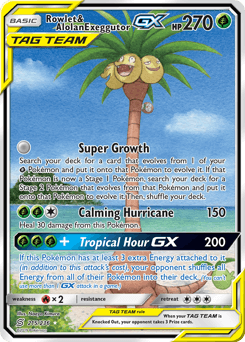 Rowlet & Alolan Exeggutor-GX 215/236 — Unified Minds