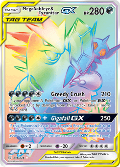 Mega Sableye & Tyranitar-GX 245/236 — Unified Minds