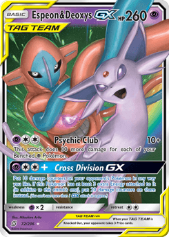 Espeon & Deoxys-GX 72/236 — Unified Minds