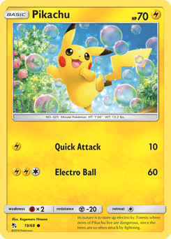 Pikachu 19/68 — Hidden Fates