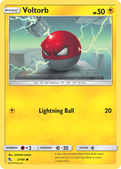 Voltorb 21/68 — Hidden Fates
