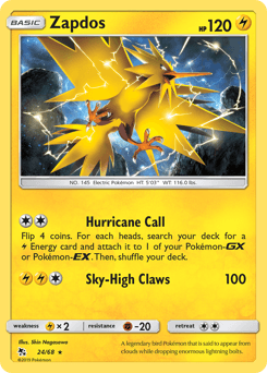 Zapdos 24/68 — Hidden Fates