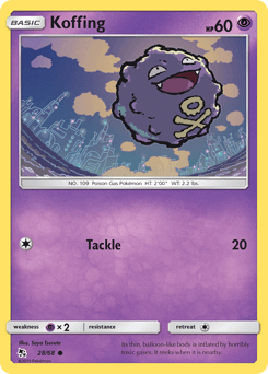 Koffing 28/68 — Hidden Fates