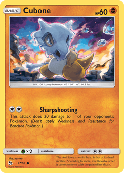 Cubone 37/68 — Hidden Fates