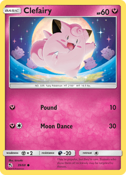 Clefairy 39/68 — Hidden Fates