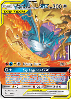 Moltres & Zapdos & Articuno-GX 44/68 — Hidden Fates
