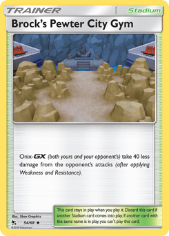 Brock's Pewter City Gym 54/68 — Hidden Fates
