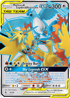 Moltres & Zapdos & Articuno-GX 66/68 — Hidden Fates