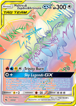 Moltres & Zapdos & Articuno-GX 69/68 — Hidden Fates