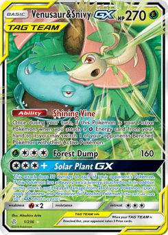 Venusaur & Snivy-GX 1/236 — Cosmic Eclipse
