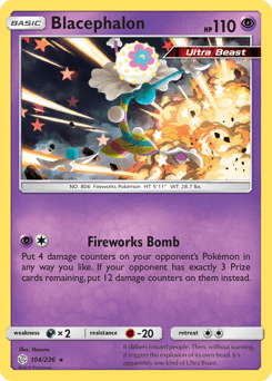 Blacephalon Pokémon card