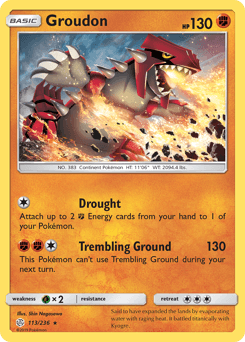 Groudon 113/236 — Cosmic Eclipse