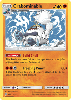 Crabominable 122/236 — Cosmic Eclipse
