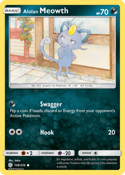 Alolan Meowth 128/236 — Cosmic Eclipse