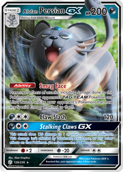 Alolan Persian-GX 129/236 — Cosmic Eclipse