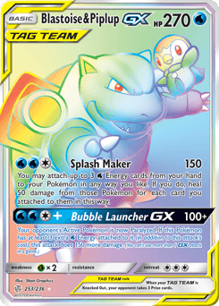 Blastoise & Piplup-GX 253/236 — Cosmic Eclipse