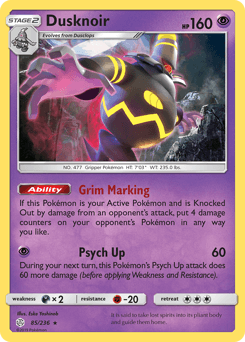 Dusknoir 85/236 — Cosmic Eclipse