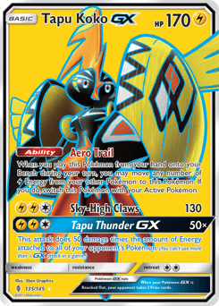 Tapu Koko-GX 135/145 — Guardians Rising