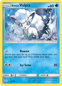 Alolan Vulpix 21/145 — Guardians Rising