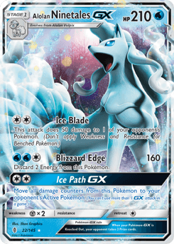 Alolan Ninetales-GX 22/145 — Guardians Rising