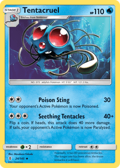 Tentacruel 24/145 — Guardians Rising