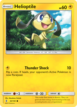 Helioptile 43/145 — Guardians Rising