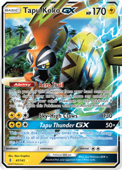 Tapu Koko-GX 47/145 — Guardians Rising