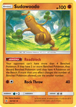 Sudowoodo 66/145 — Guardians Rising