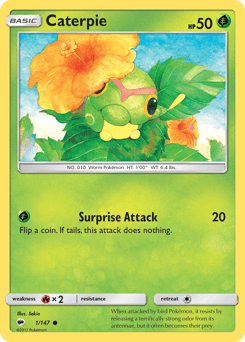 Caterpie 1/147 — Burning Shadows