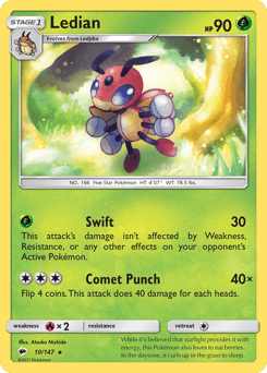Ledian 10/147 — Burning Shadows