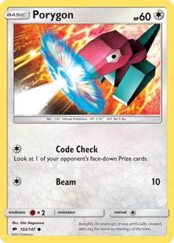 Porygon 103/147 — Burning Shadows