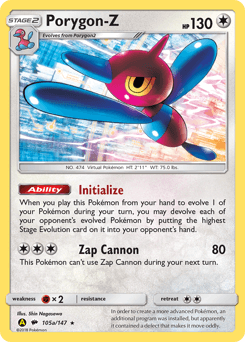 Porygon-Z 105a/147 — Burning Shadows