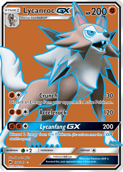 Lycanroc-GX 136/147 — Burning Shadows